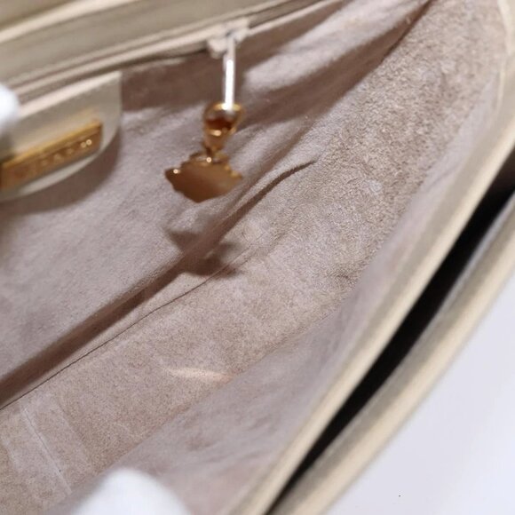 GUCCI Shoulder Bag Leather Beige Gold 26 001 0647 Auth BA5931 - Picture 12 of 16